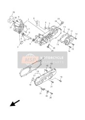 2DWE51500000, Kurbelgehauseeinheit, Yamaha, 0